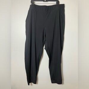 athleta brooklyn Joggers Pull On Sz 20‎ Black Athletic Pockets Casual